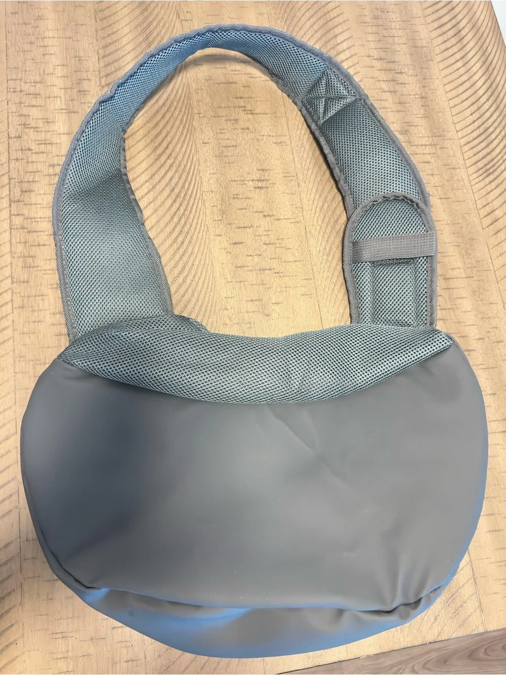 Gray and Brown Small Pet Sling Bag
